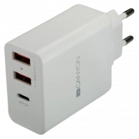 Мережевий адаптер Canyon H-08 white (QC/PD 30W) www.bd.in.ua Безпечний Дім